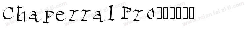 Chaperral Pro字体转换